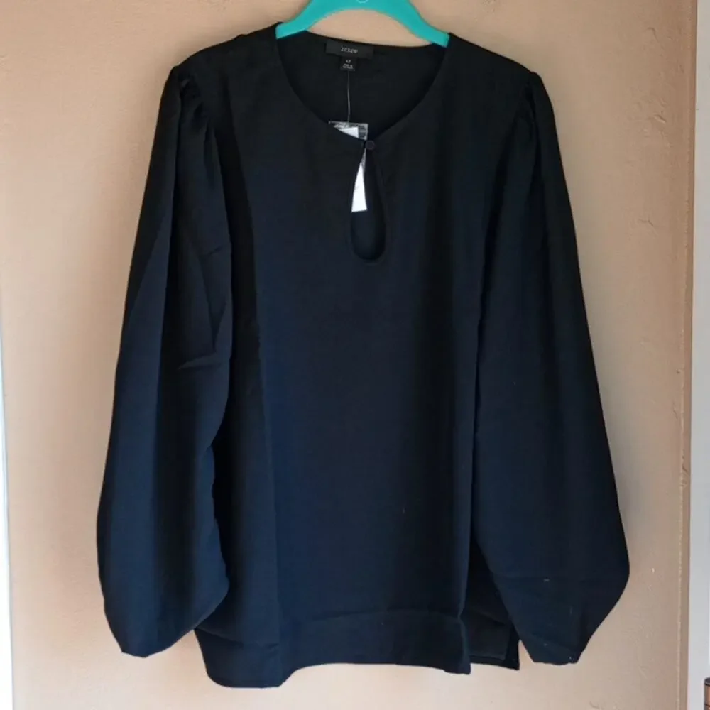 J.Crew Long Sleeve Classic Career blouse Size LT New With Tags